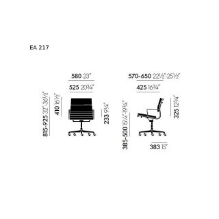 Cadeira Vitra Soft Pad Chairs EA 217/219 - BM Representações